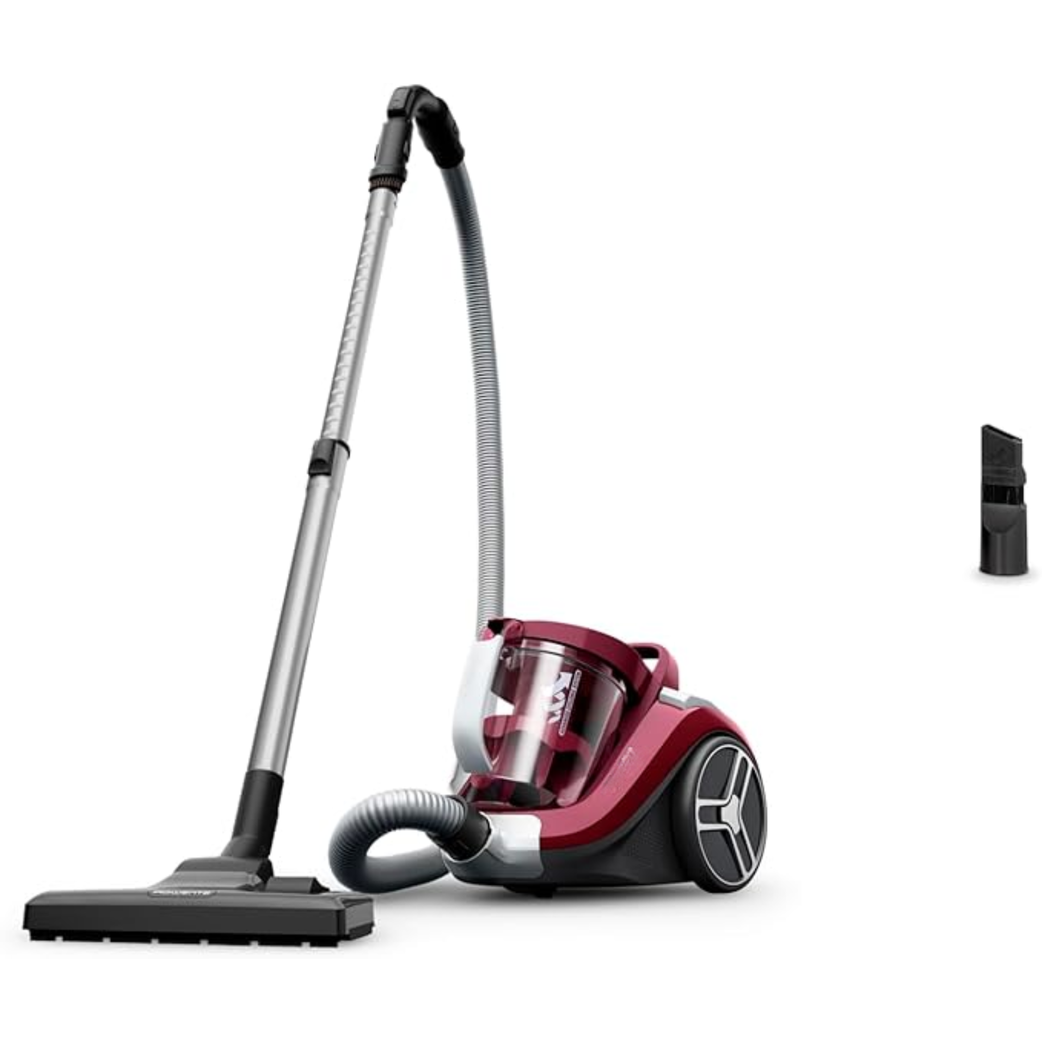 Aspirateur Compact Power XXL – Moteur Économe 900 W Max, Haute Filtration, Bac Poussière XXL 2,5 L, Compact RO4B23EA, Bordeaux (Sans Marque)