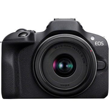 Appareil Photo Hybride 24MP avec Objectif 18-45mm – Vidéo 4K, Autofocus Intelligent, Stabilisation, Prise de Vue en Continu 6,5 IPS, Wi-Fi & Bluetooth