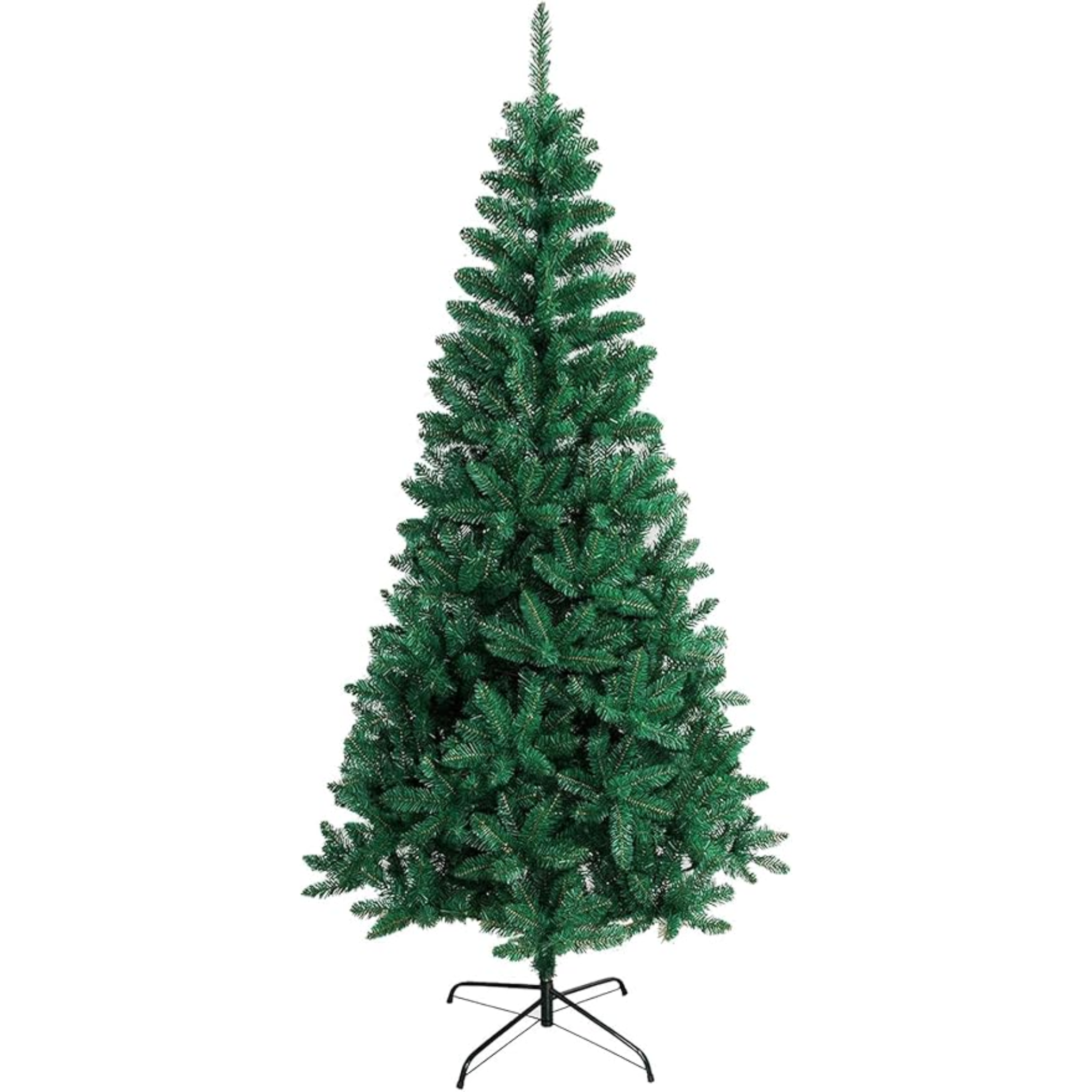 Sapin de Noël Artificiel 120 cm, 300 Branches, PVC Feuilles de Pin avec Pied Métallique, Réutilisable, Décoration Festive Sécurisée