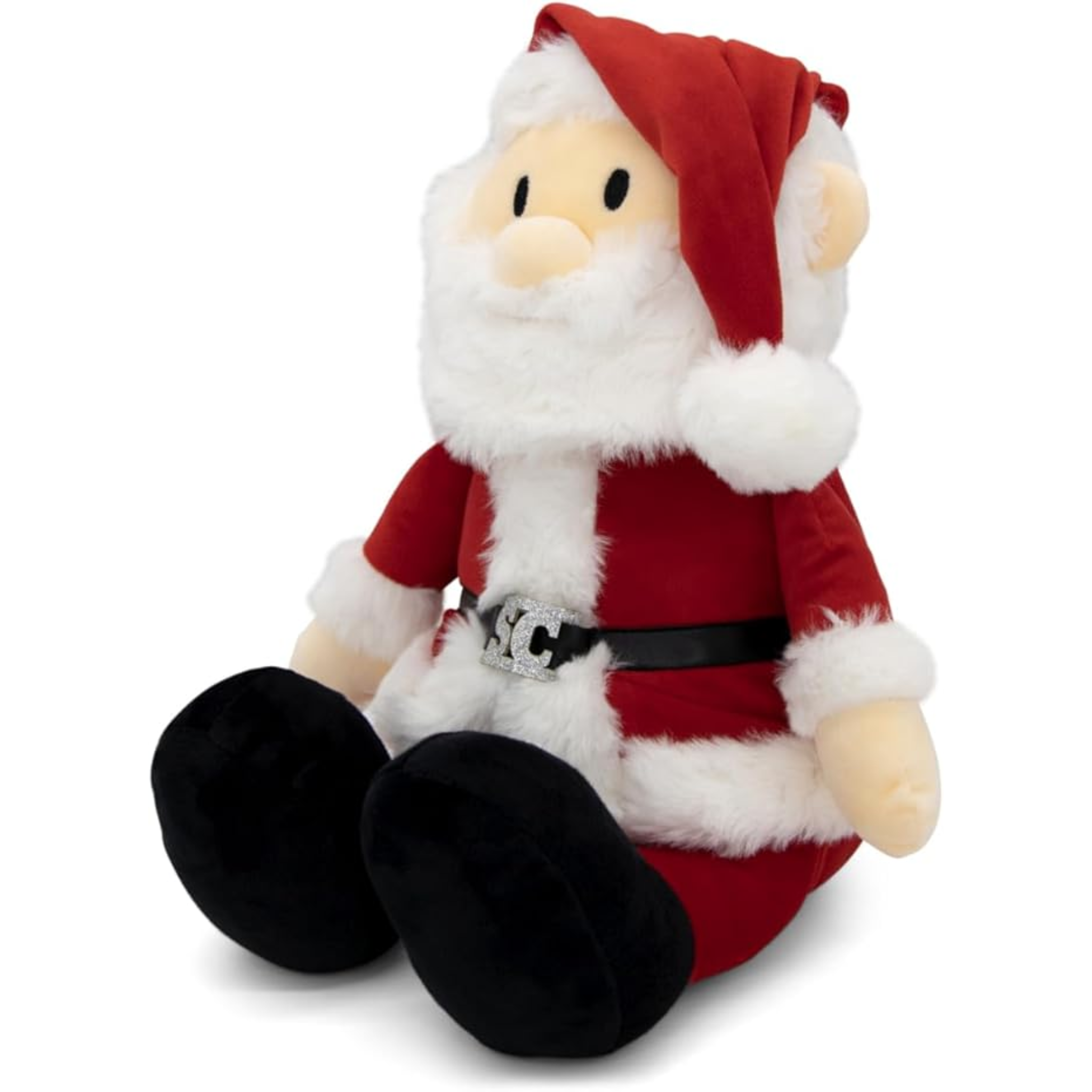Peluche Père Noël 30 cm, Jouet Doux et Confortable pour Enfants, Décoration de Sapin de Noël, Peluche Huggable pour Tout-Petits et Collectionneurs