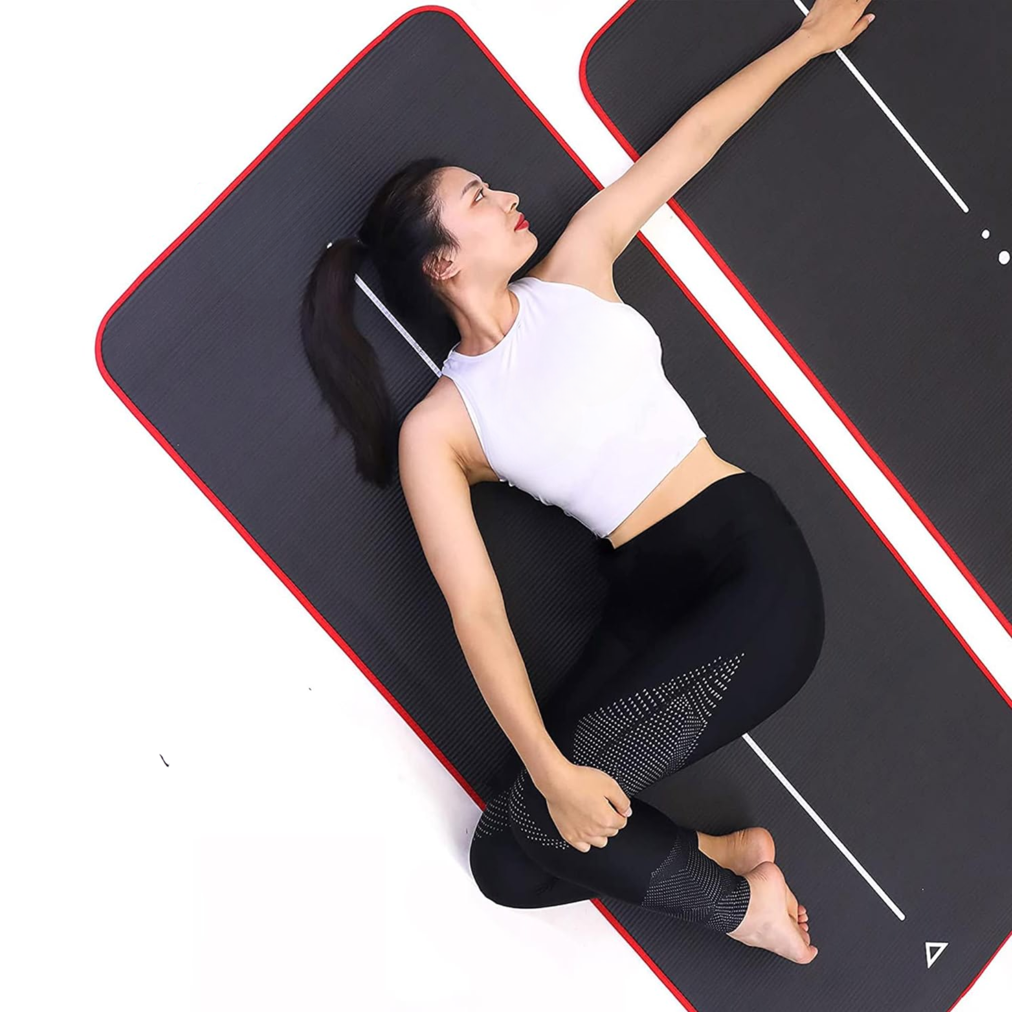 Tapis de Yoga Épais 10 mm / 15 mm – Tapis Antidérapant pour Yoga, Pilates, Gym, Sports, Camping