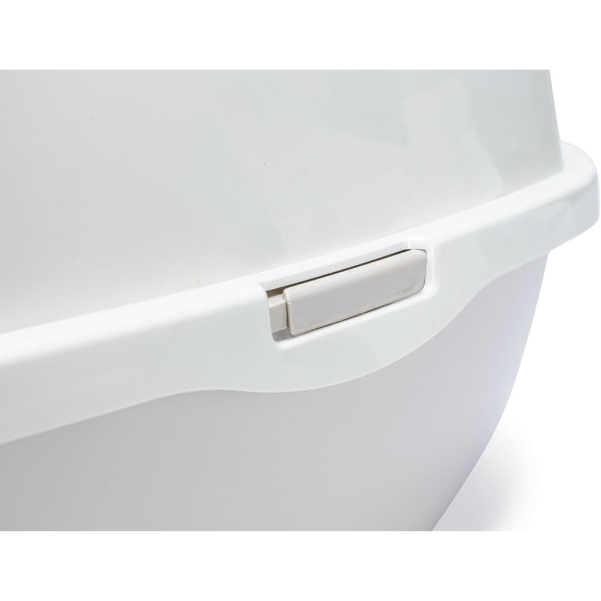 Bac à Litière pour Chat – Plastique Durable, Avec Couvercle, 52x39x41 cm – Gris