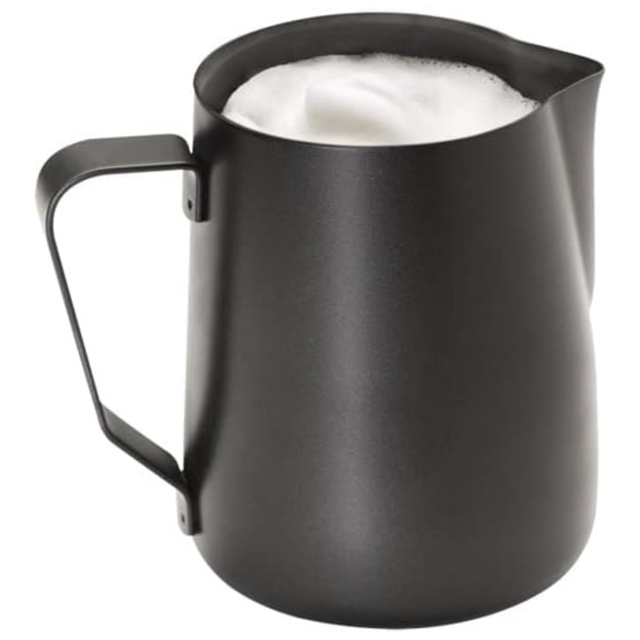 Ensemble Pichet à Lait Barista 2 Pièces 0,8 L Acier Inoxydable Noir avec Thermomètre et Clip 13,5 cm (Sans Marque)