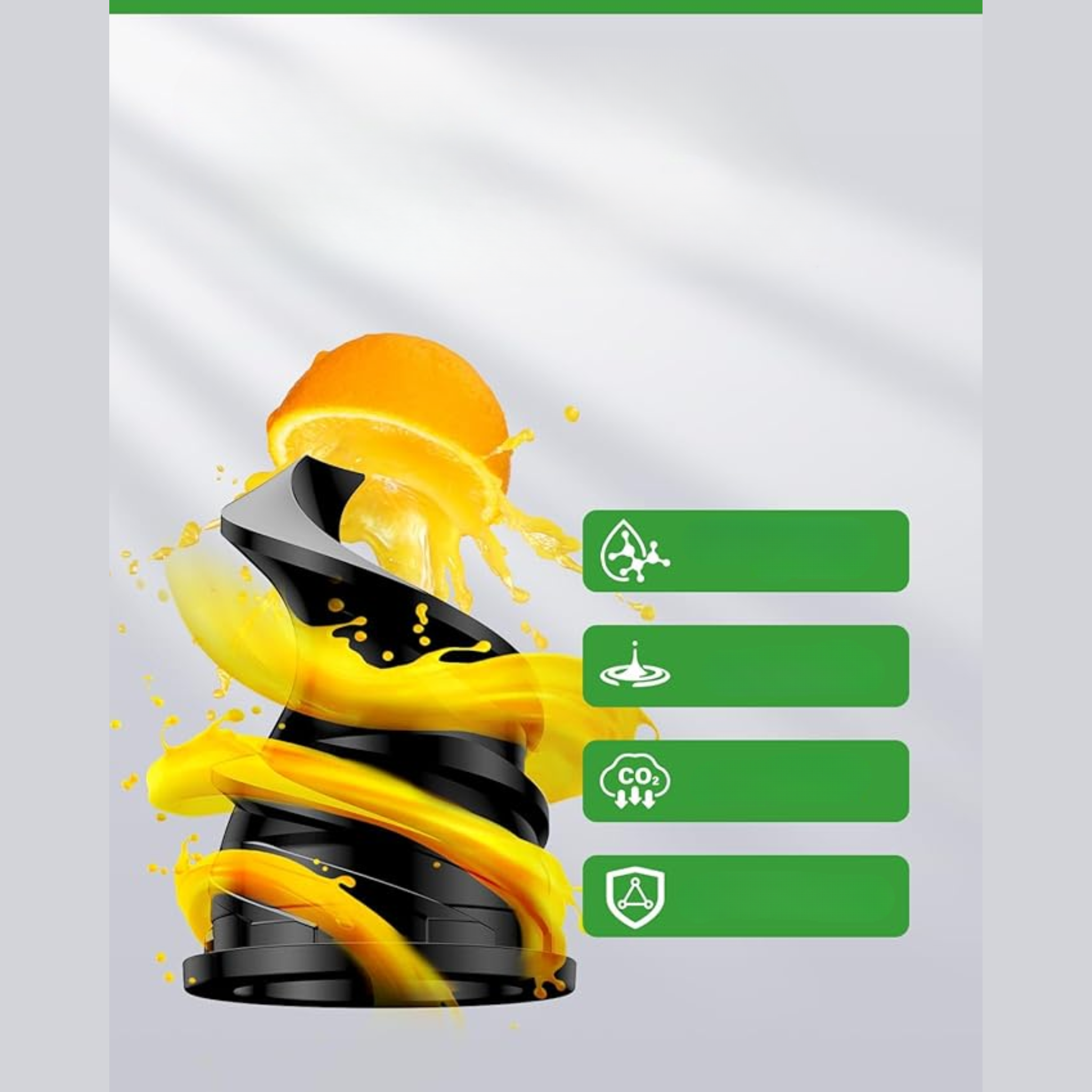 Presse-Agrumes et Légumes 89mm – Extracteur à Froid Puissant, Filtre Double, Rendement Élevé, Plastique Sans BPA, Brosse Incluse (Sans Marque)