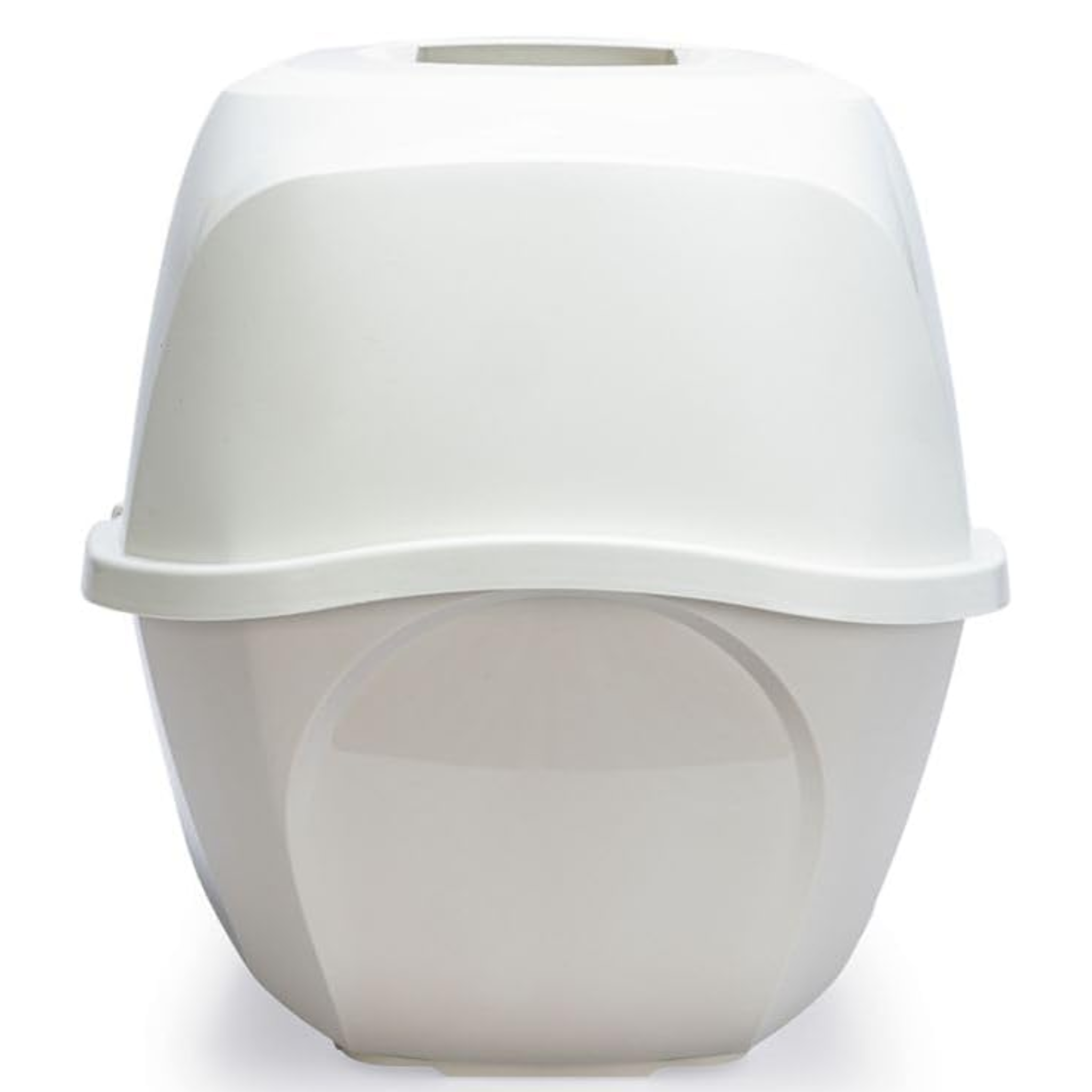 Bac à Litière pour Chat – Plastique Durable, Avec Couvercle, 52x39x41 cm – Gris