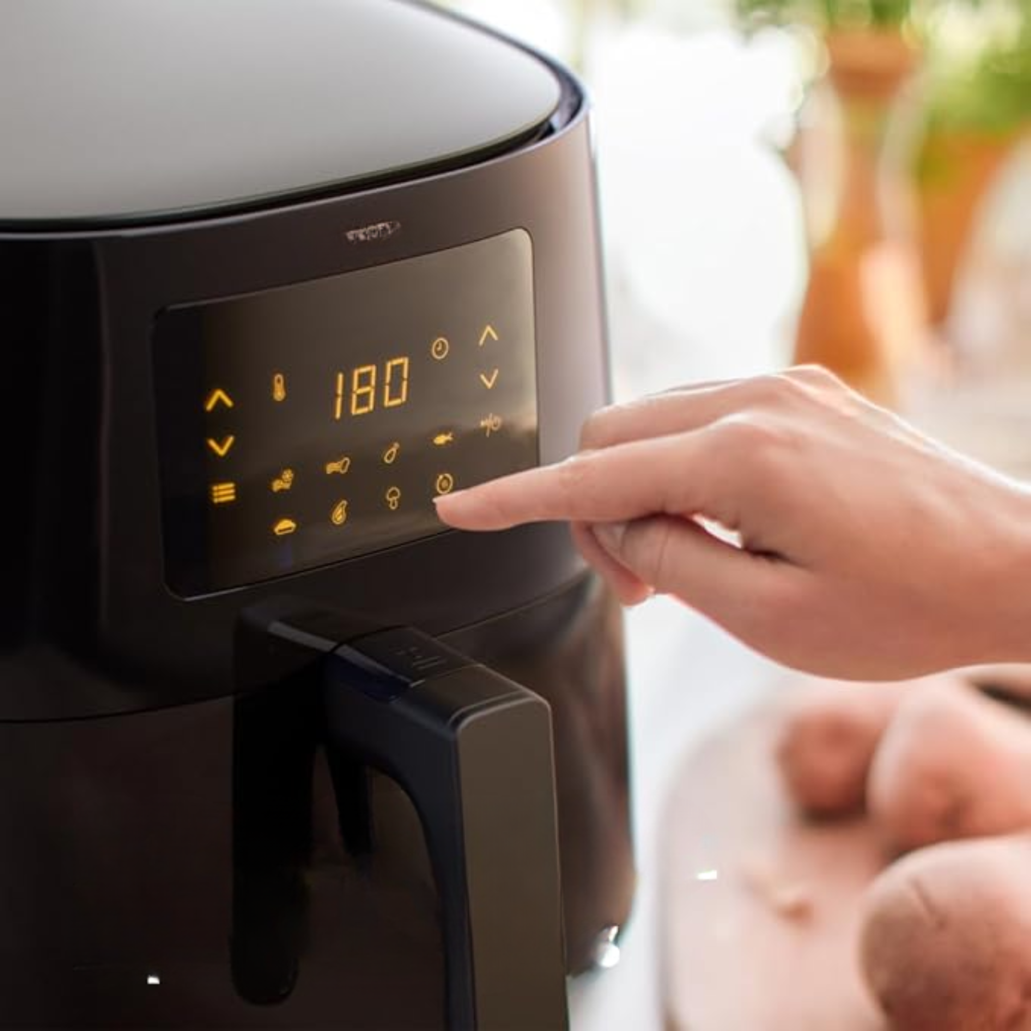 Philips Essential Airfryer XL 6,2 L – Friteuse Sans Huile Rapid Air, Écran Tactile, Application HomeID (HD9270/90) (Sans Marque)