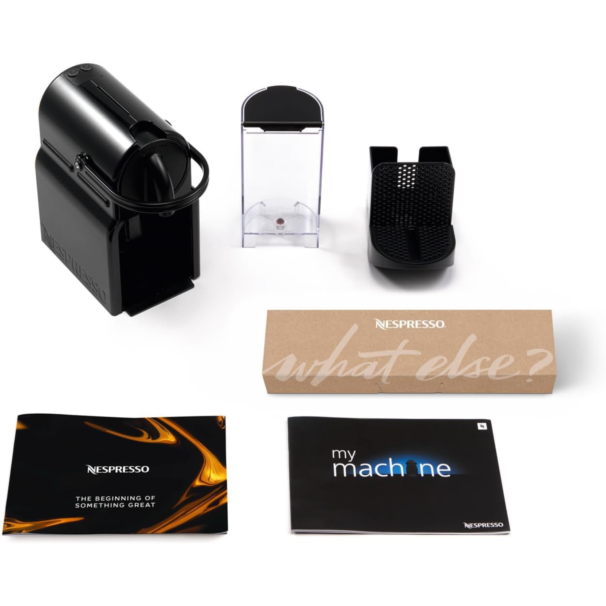 Machine à Café à Capsules Nespresso Inissia EN80.B, 19 Bars, 1260W, Design Compact, Arrêt Automatique, Noire (Sans Marque)