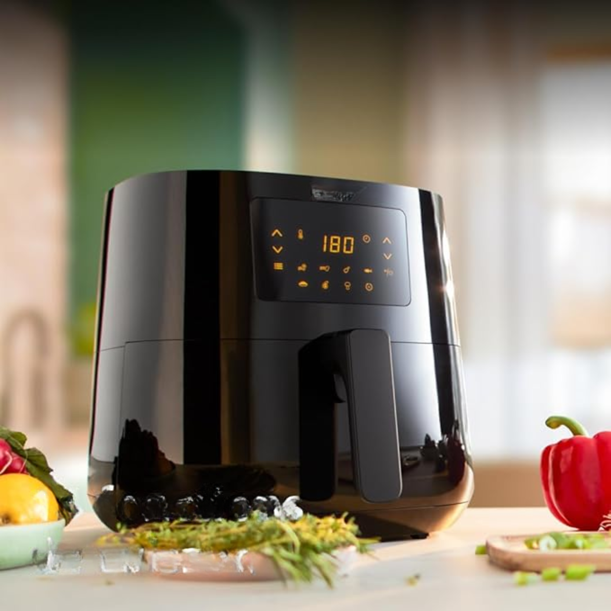 Philips Essential Airfryer XL 6,2 L – Friteuse Sans Huile Rapid Air, Écran Tactile, Application HomeID (HD9270/90) (Sans Marque)