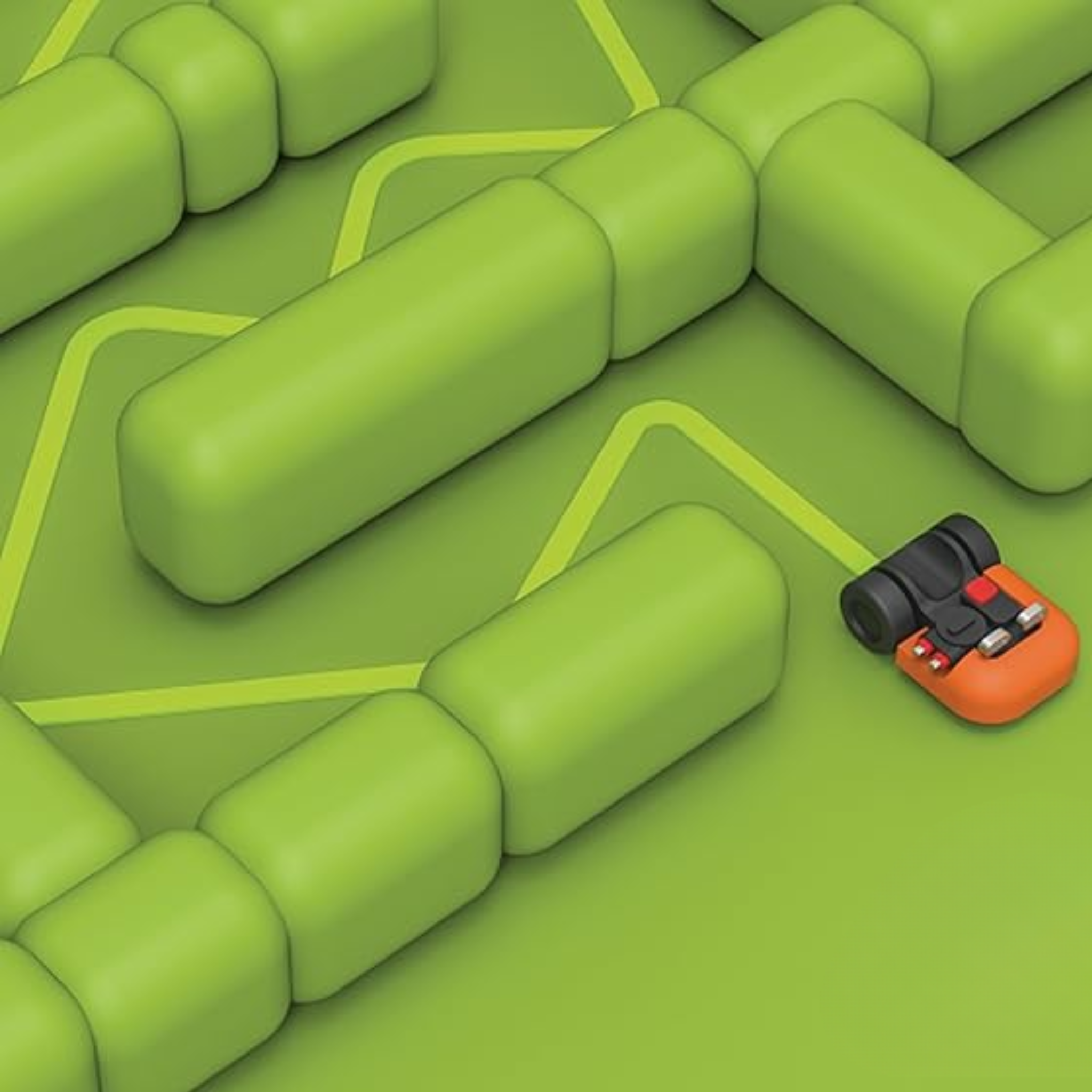 Robot Tondeuse Landroid WR167E Sans Fil (700 m²) + Abri Garage Blanc – Connecté WiFi/Bluetooth, Coupe Bordures, Automatique, Protection Soleil/Pluie (Sans Marque)