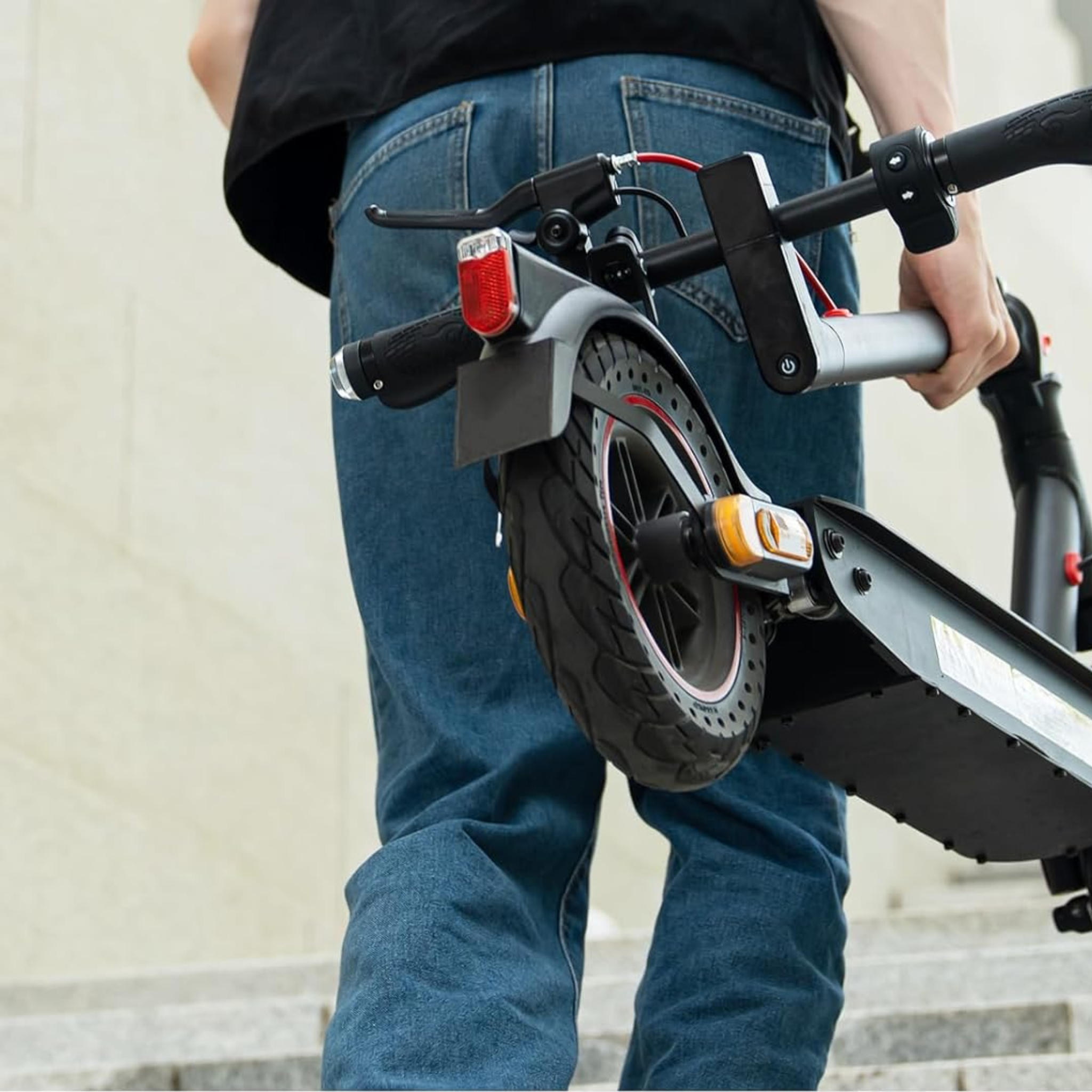 Trottinette Électrique EVERCROSS EV10K Pro Adultes, Pliable, 10 pouces, Application Mobile, 25 km/h, Batterie 410Wh, Suspension Double & Écran LED – Noir