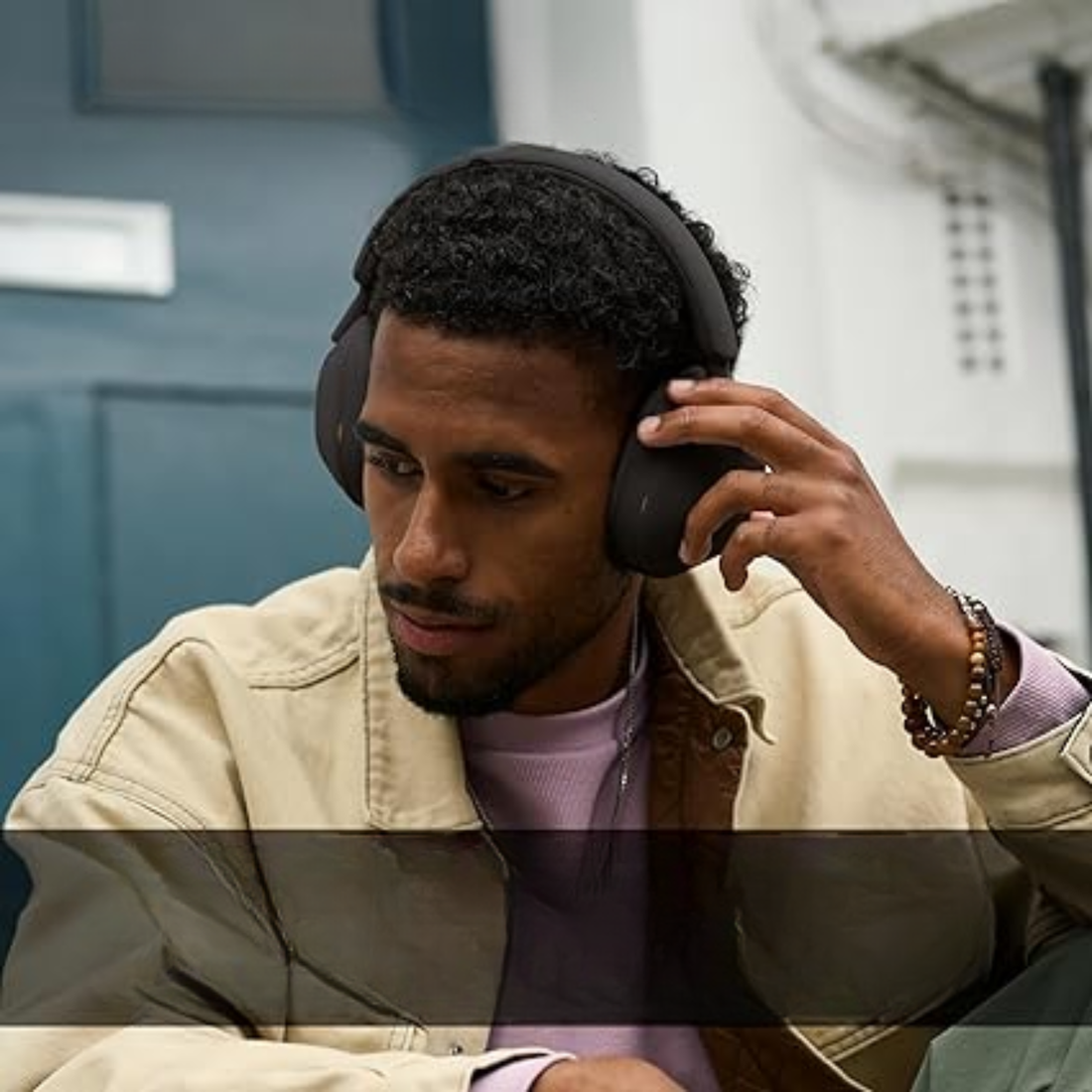 WH-1000XM5SA – Cas Souple, Casque Sans Fil à Réduction de Bruit Premium Over-Ear, Bluetooth, Audio Hi-Res, Appels Clairs, 30h d’Autonomie, Noir (Cas Souple Inclus)