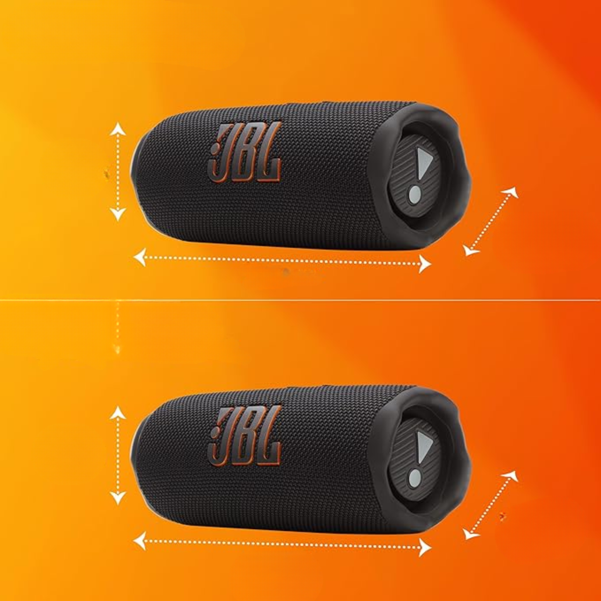 Flip 7 Enceinte Bluetooth Portable, Son Pro 70W avec AI Boost, Batterie 16h, Étanche IP68, Résistante aux Chocs et à la Poussière, Connexion Multi-Enceintes Auracast – Noir